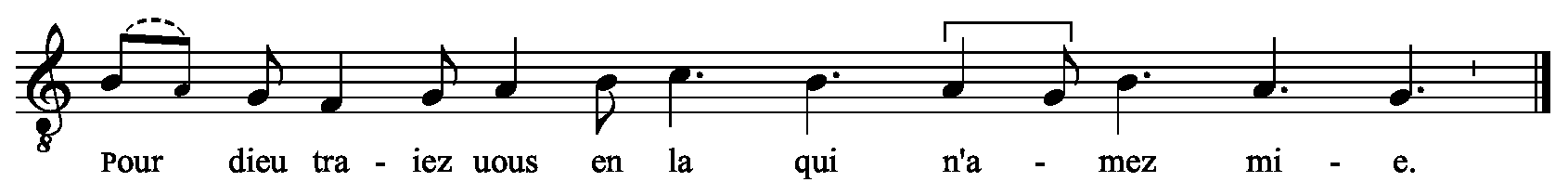 Refrain musical notation
